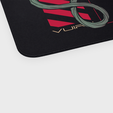 S1 Yako Night mousepad close-up of the stitched edge and rounded corner