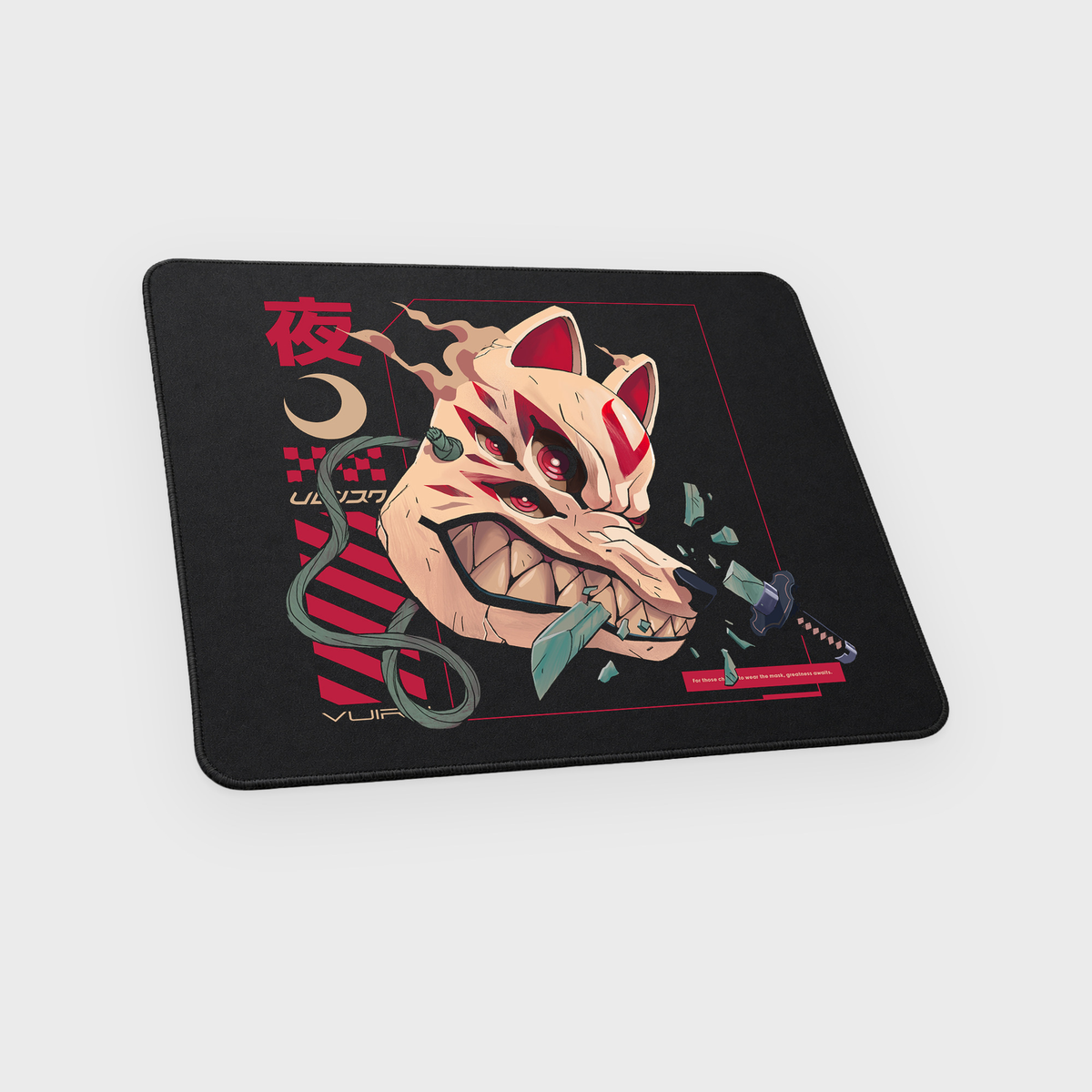 S1 Yako Night mousepad shown from a tilted top angle